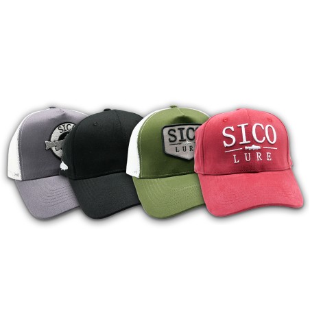 Casquettes Sico Lure (rouge, verte, grise et noire)