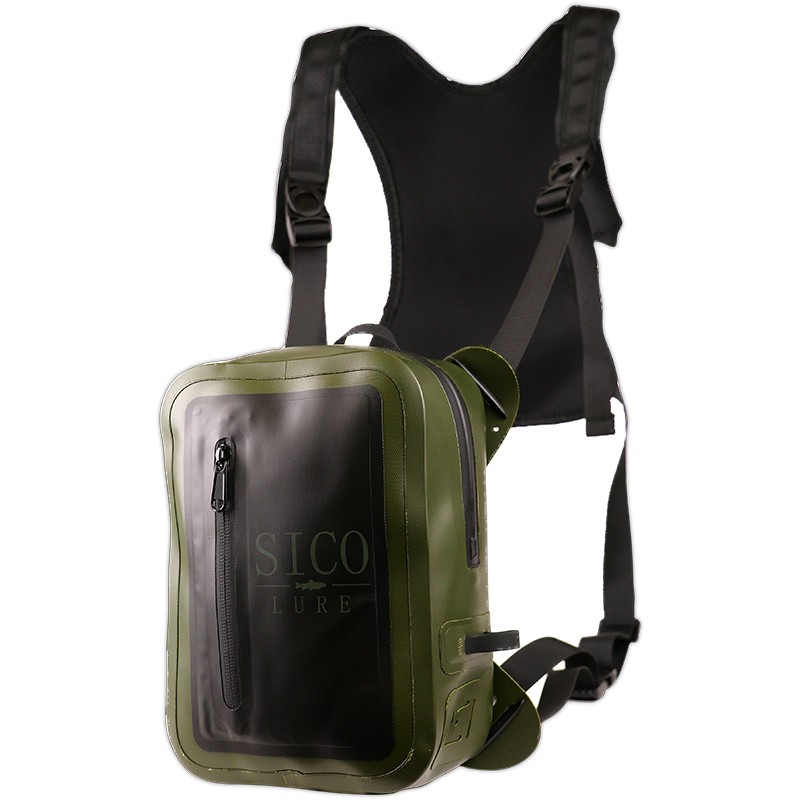 Chest pack kaki 100% étanche Sico Lure