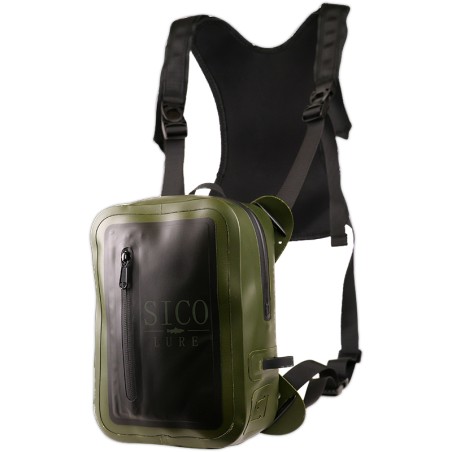 Chest pack kaki 100% étanche Sico Lure