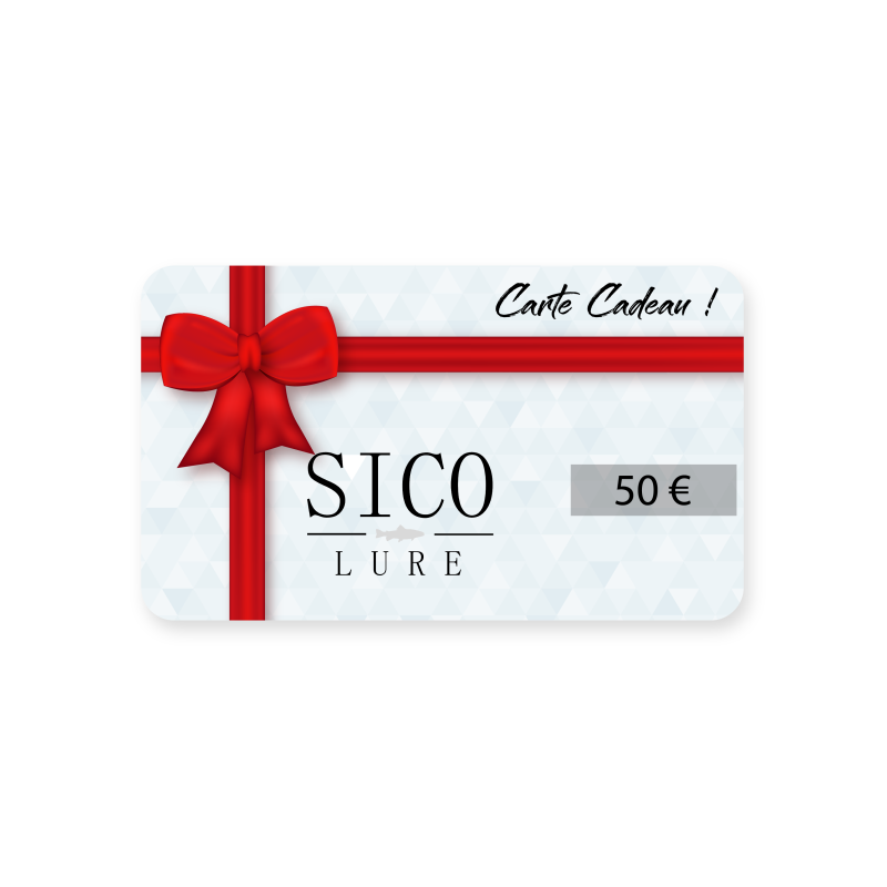 Carte cadeau d'un montant de 50 euros cumulable