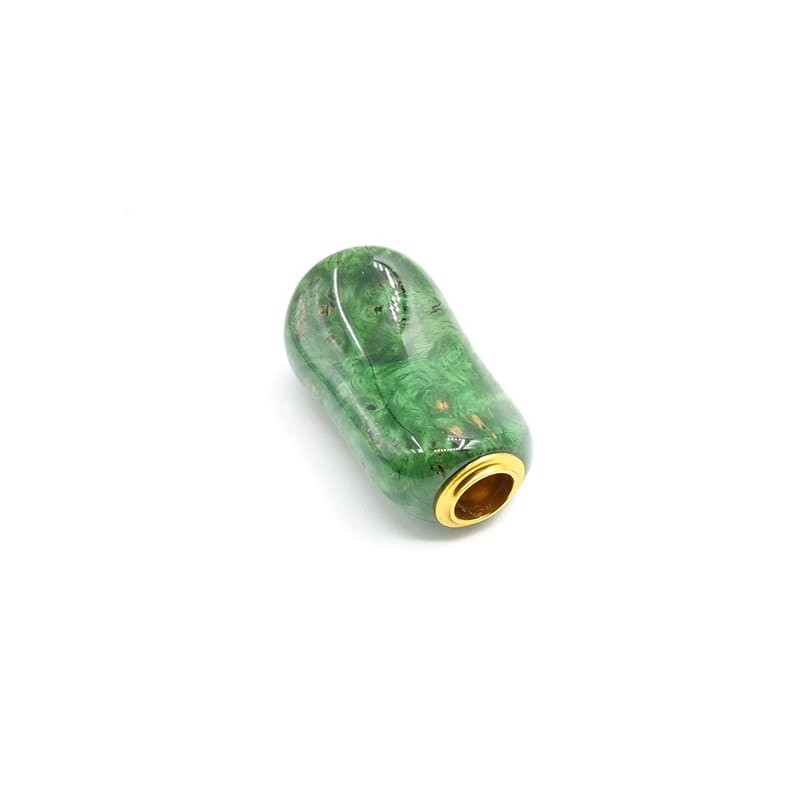 knob en résine et bois vert knob en résine et bois vert