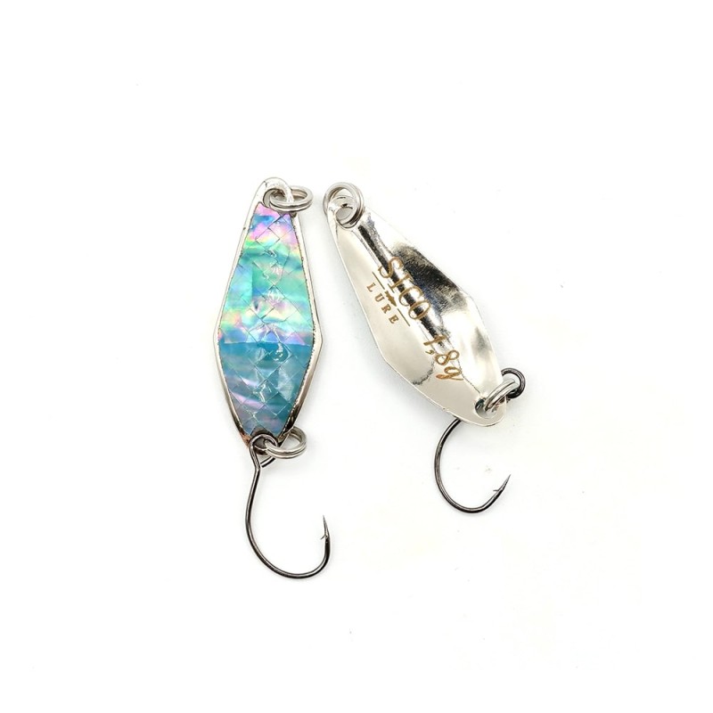 cuilllère ondulante nacée 1,8 gr bleue cuilllère ondulante nacée 1,8 gr bleue