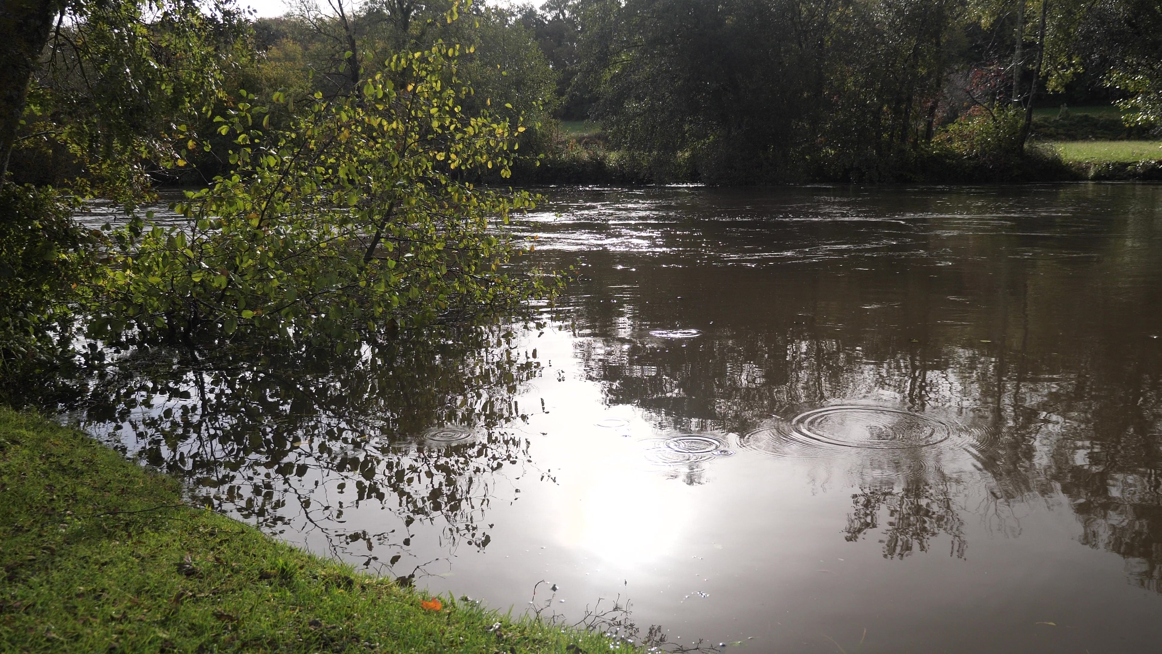 photo pêche en crue calme